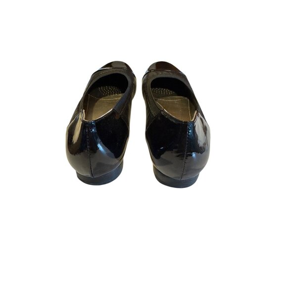 Ros Hommerson Black Patent Leather Womens Flats Size 6 Narrow - Picture 4 of 9